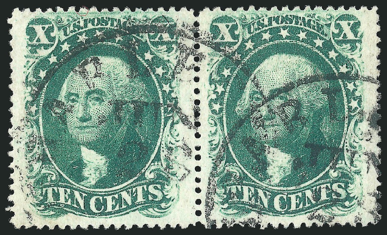 Price of US Stamps Scott Catalogue 35: 1859 10c Washington. Robert Siegel Auction Galleries, Mar 2014, Sale 1067, Lot 975