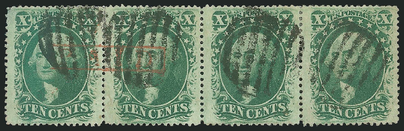 Prices of US Stamp Scott Catalogue 35 - 10c 1859 Washington. Robert Siegel Auction Galleries, Oct 2008, Sale 963, Lot 405