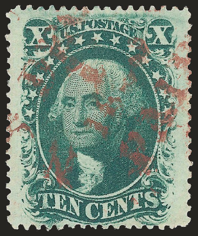US Stamps Value Scott 35: 10c 1859 Washington. Robert Siegel Auction Galleries, Jun 2009, Sale 975, Lot 1215