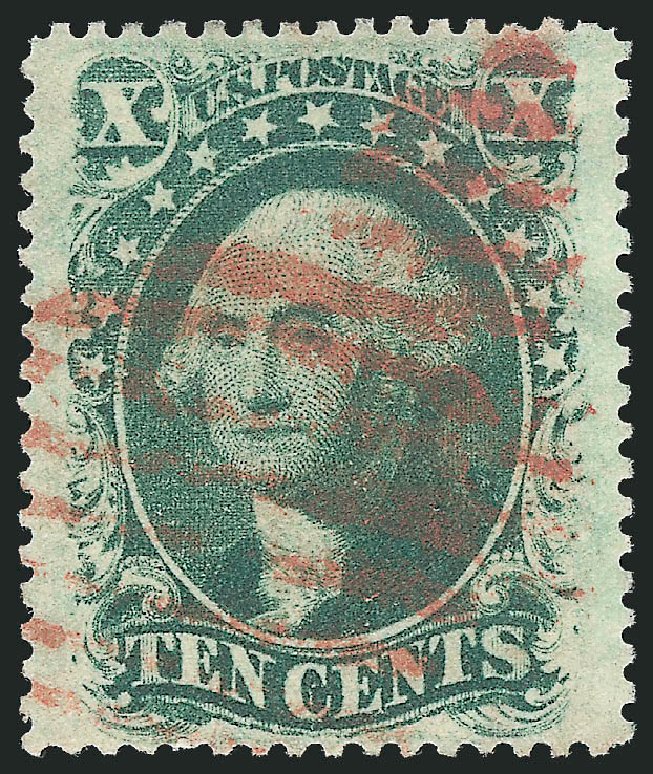US Stamp Value Scott Catalogue #35: 1859 10c Washington. Robert Siegel Auction Galleries, Sep 2009, Sale 976, Lot 1255