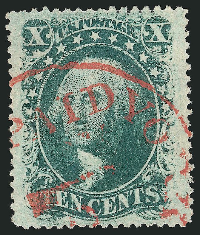 US Stamp Value Scott Catalogue # 35 - 10c 1859 Washington. Robert Siegel Auction Galleries, Mar 2014, Sale 1067, Lot 972