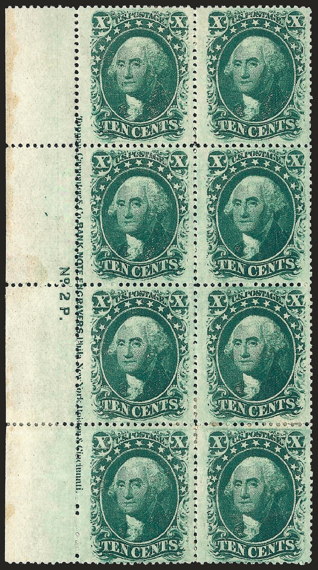 US Stamps Value Scott # 35 - 1859 10c Washington. Robert Siegel Auction Galleries, Oct 2008, Sale 963, Lot 402