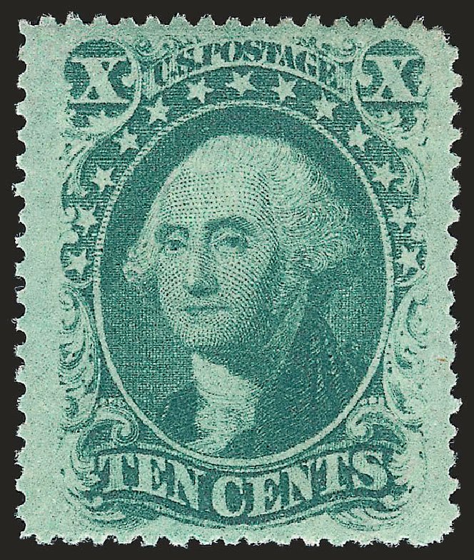 US Stamp Value Scott Catalogue #35 - 1859 10c Washington. Robert Siegel Auction Galleries, Jun 2009, Sale 975, Lot 1213