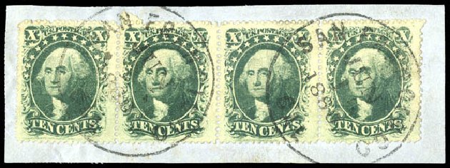 US Stamps Price Scott 35: 10c 1859 Washington. Matthew Bennett International, Dec 2008, Sale 330, Lot 1476