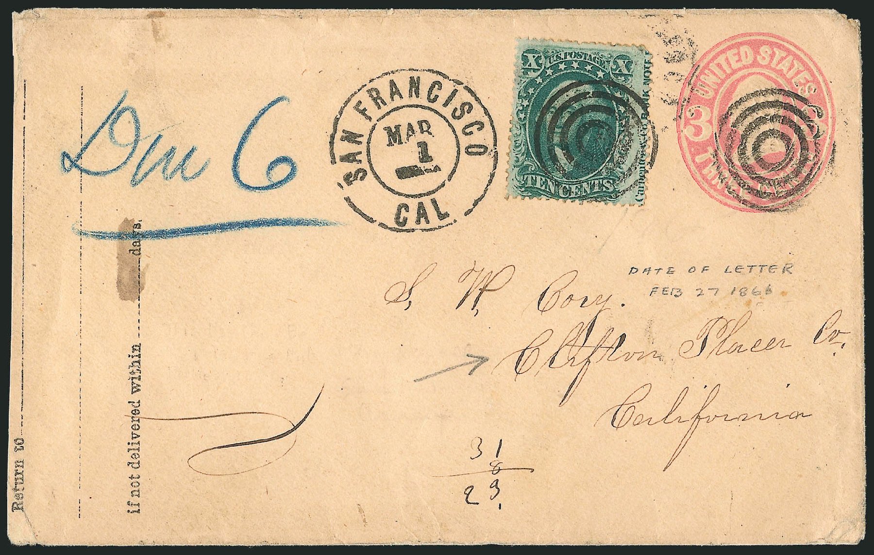 US Stamp Value Scott Catalog 35: 1859 10c Washington. Robert Siegel Auction Galleries, Dec 2010, Sale 1002, Lot 3796