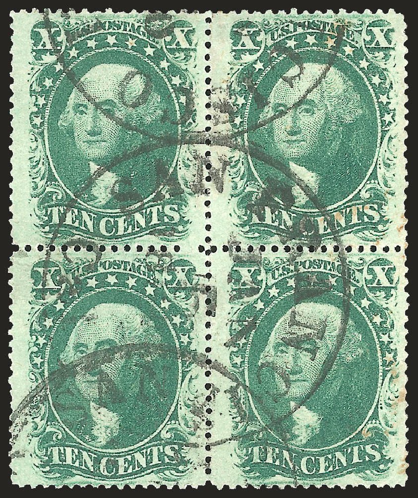Costs of US Stamp Scott # 35 - 10c 1859 Washington. Robert Siegel Auction Galleries, Jun 2009, Sale 975, Lot 1216