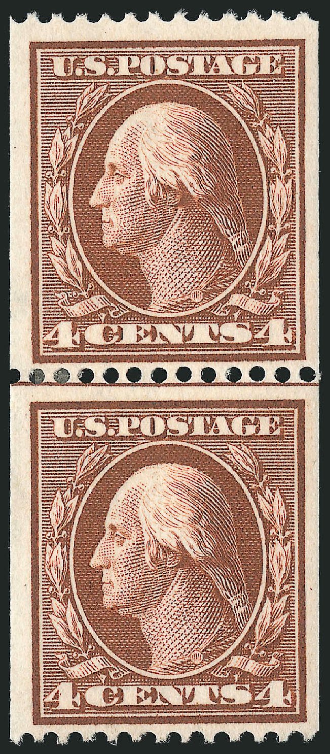 US Stamps Prices Scott Catalog # 350: 1910 4c Washington Coil. Robert Siegel Auction Galleries, Oct 2011, Sale 1014, Lot 1787