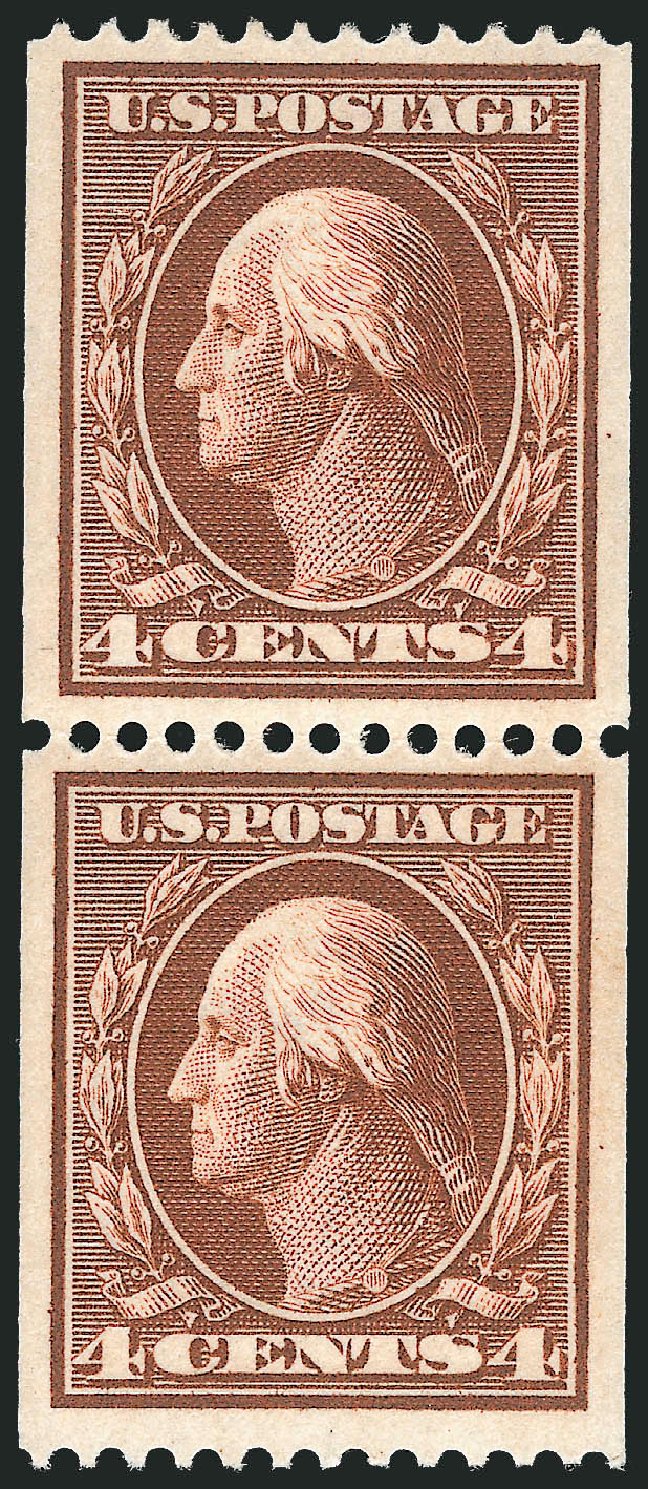 Price of US Stamp Scott Cat. # 350: 1910 4c Washington Coil. Robert Siegel Auction Galleries, Dec 2013, Sale 1062, Lot 519