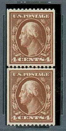Price of US Stamps Scott Cat. # 350 - 1910 4c Washington Coil. Matthew Bennett International, Oct 2007, Sale 322, Lot 2180