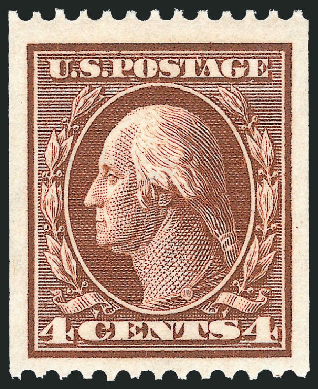 Costs of US Stamp Scott Catalogue # 350 - 4c 1910 Washington Coil. Robert Siegel Auction Galleries, Mar 2011, Sale 1007, Lot 2651