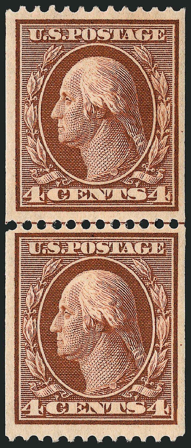 Cost of US Stamps Scott Catalog # 350 - 4c 1910 Washington Coil. Robert Siegel Auction Galleries, Oct 2008, Sale 963, Lot 944