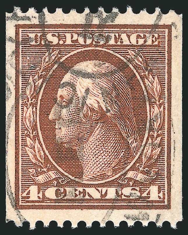 Value of US Stamp Scott Catalogue # 350: 1910 4c Washington Coil. Robert Siegel Auction Galleries, Oct 2012, Sale 1032, Lot 3472