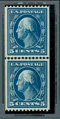 US Stamp Price Scott Catalogue # 351: 5c 1909 Washington Coil. Matthew Bennett International, Oct 2007, Sale 322, Lot 2181