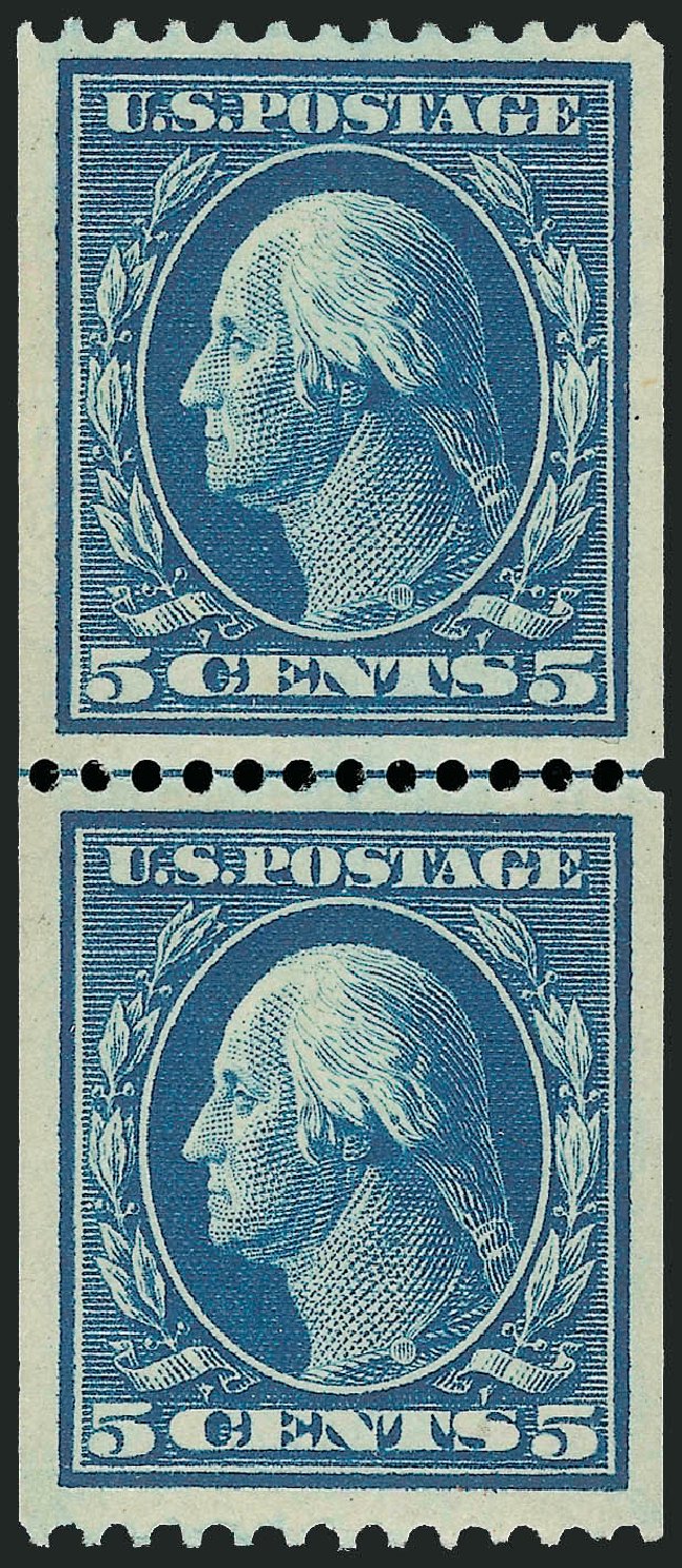 Price of US Stamps Scott 351 - 5c 1909 Washington Coil. Robert Siegel Auction Galleries, Oct 2010, Sale 997, Lot 5894