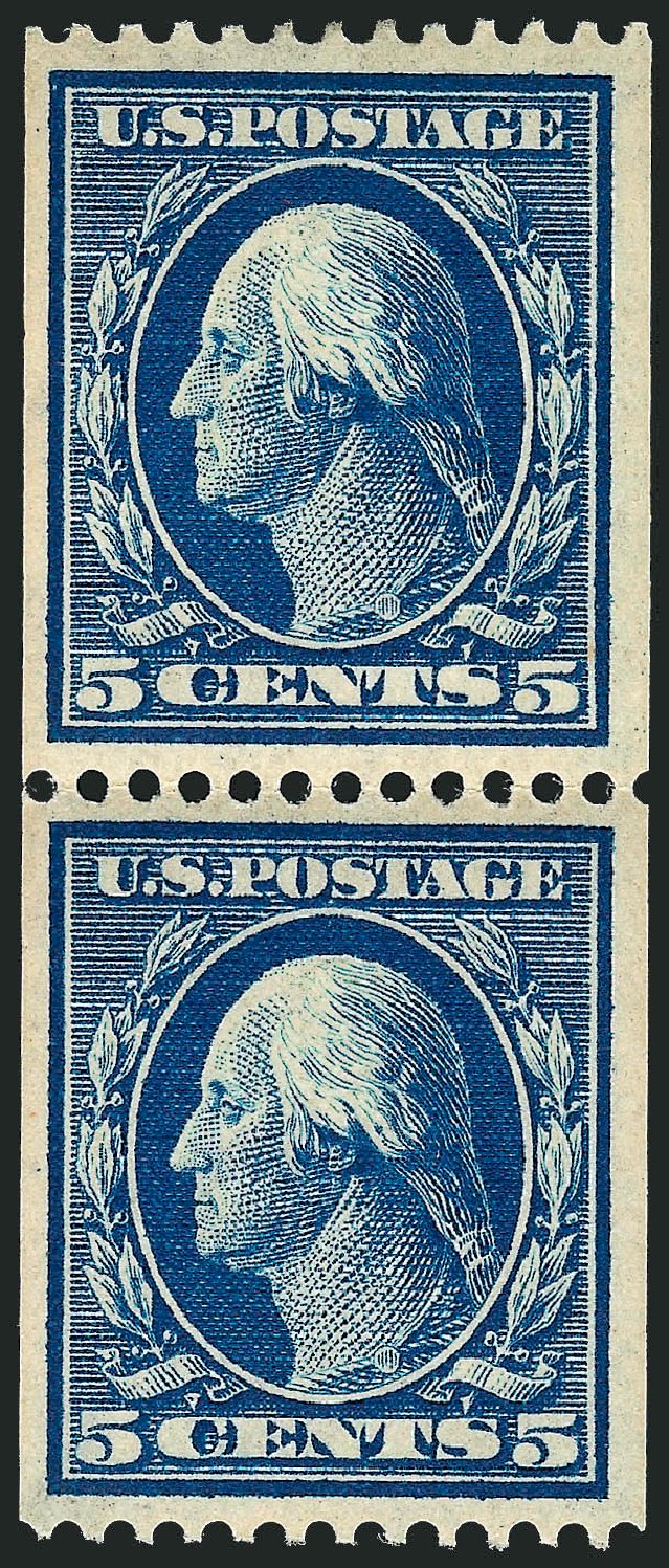 Cost of US Stamp Scott Catalog # 351 - 5c 1909 Washington Coil. Robert Siegel Auction Galleries, Sep 2008, Sale 962, Lot 2662