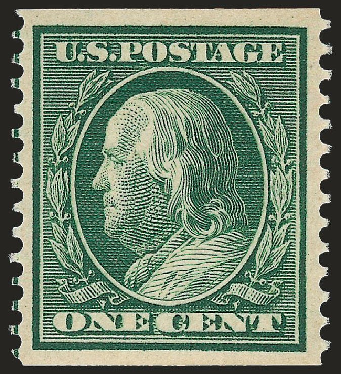 Costs of US Stamp Scott Cat. # 352: 1909 1c Franklin Coil. Robert Siegel Auction Galleries, Sep 2009, Sale 968B, Lot 451