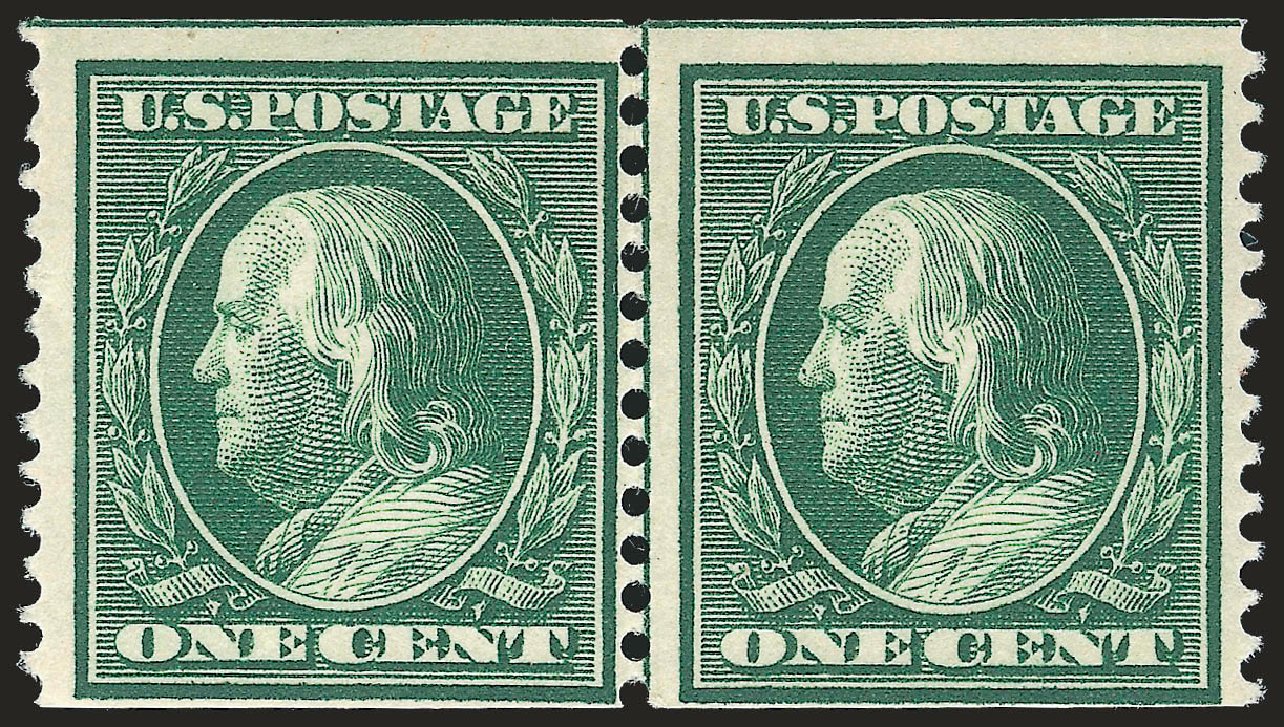 Costs of US Stamp Scott Catalog # 352: 1909 1c Franklin Coil. Robert Siegel Auction Galleries, Sep 2009, Sale 976, Lot 1931