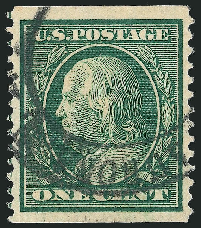 US Stamps Price Scott Catalogue 352: 1909 1c Franklin Coil. Robert Siegel Auction Galleries, Oct 2011, Sale 1014, Lot 1792