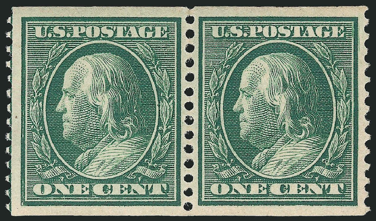 Cost of US Stamps Scott Catalogue #352: 1c 1909 Franklin Coil. Robert Siegel Auction Galleries, Jun 2009, Sale 975, Lot 1746
