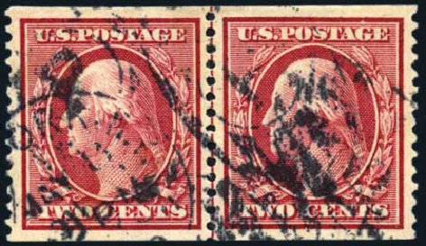 US Stamp Price Scott Catalogue #353: 1909 2c Washington Coil. Harmer-Schau Auction Galleries, Jul 2010, Sale 86, Lot 519