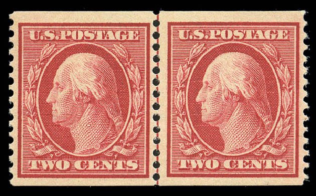 US Stamps Value Scott Catalog # 353: 2c 1909 Washington Coil. Matthew Bennett International, Sep 2010, Sale 331, Lot 700