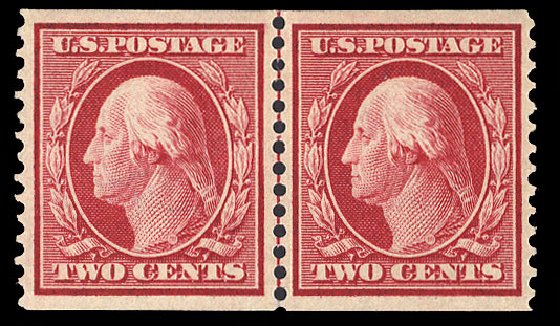 US Stamps Price Scott Catalog 353 - 1909 2c Washington Coil. Cherrystone Auctions, Jun 2009, Sale 200906, Lot 170