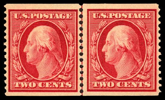Prices of US Stamps Scott Cat. # 353 - 1909 2c Washington Coil. Daniel Kelleher Auctions, Dec 2012, Sale 633, Lot 630