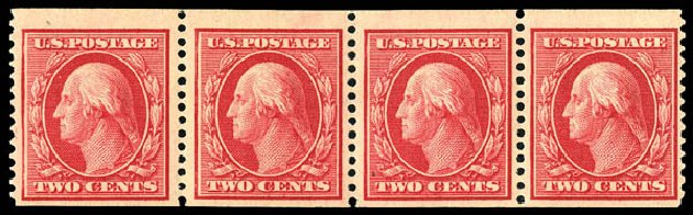 Costs of US Stamp Scott Cat. #353: 1909 2c Washington Coil. Matthew Bennett International, Dec 2008, Sale 330, Lot 1751