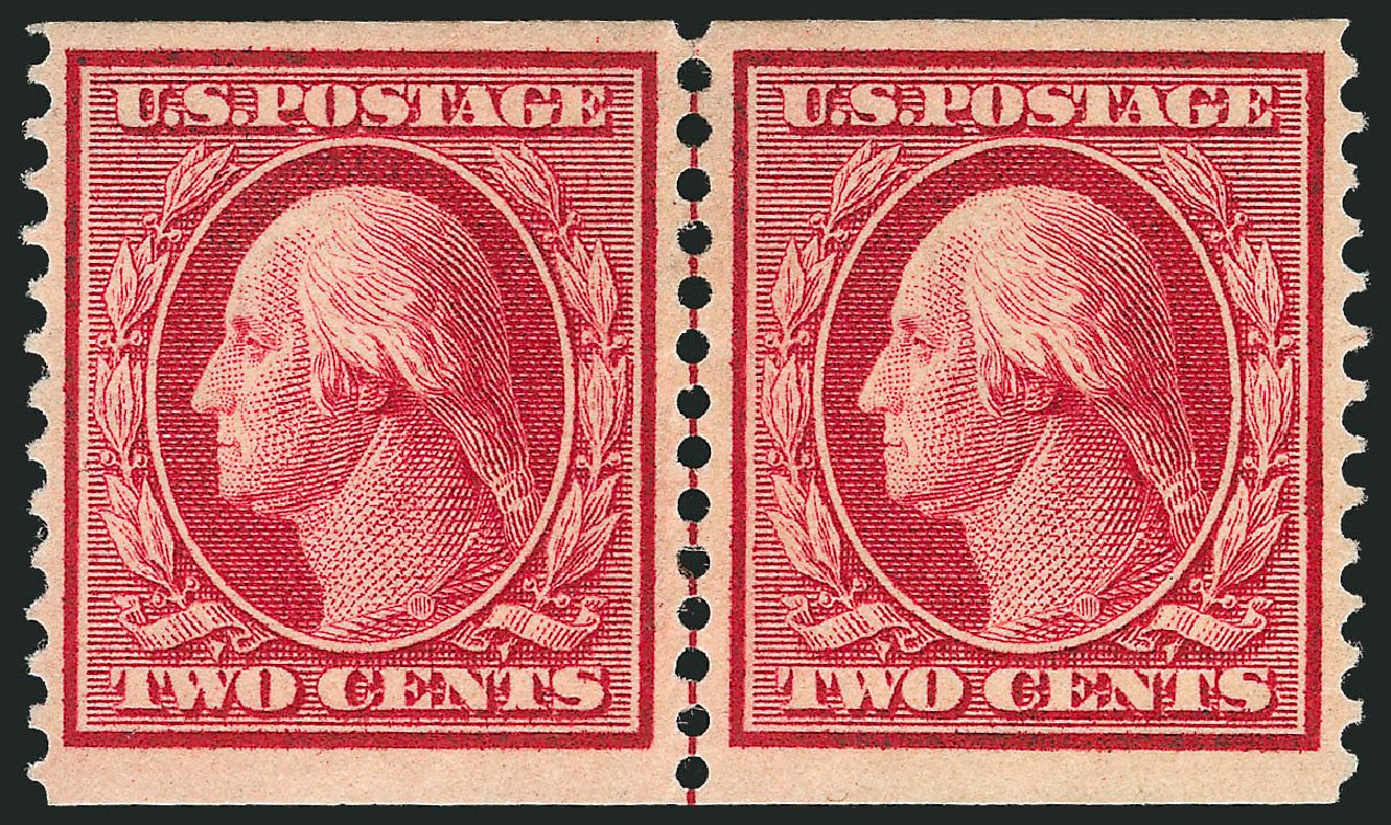 Prices of US Stamps Scott Catalogue #353: 1909 2c Washington Coil. Robert Siegel Auction Galleries, Mar 2013, Sale 1040, Lot 1721