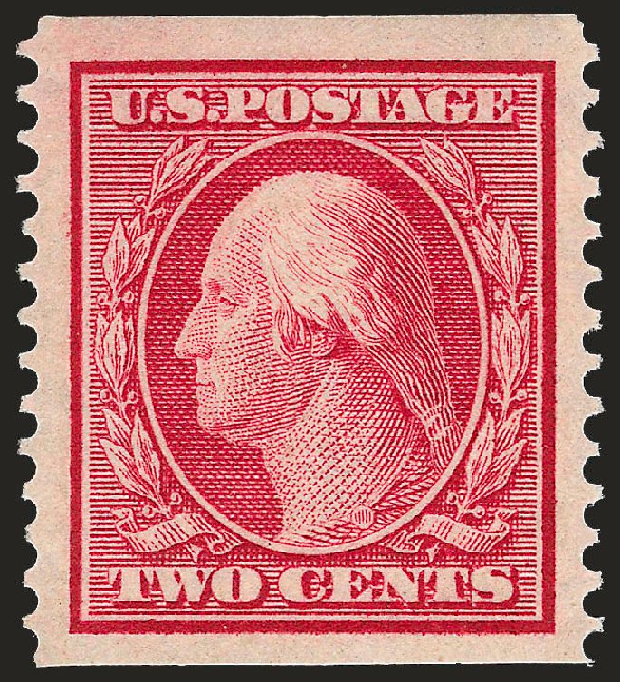 US Stamps Values Scott Catalogue #353: 2c 1909 Washington Coil. Robert Siegel Auction Galleries, Sep 2009, Sale 968B, Lot 454