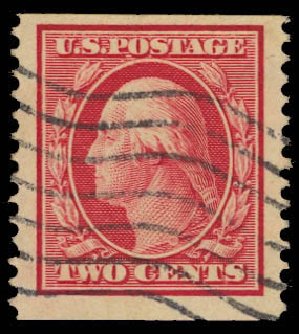 Cost of US Stamps Scott #353: 1909 2c Washington Coil. Daniel Kelleher Auctions, Oct 2012, Sale 632, Lot 1285