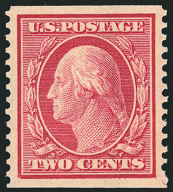 US Stamps Price Scott # 353 - 1909 2c Washington Coil. Robert Siegel Auction Galleries, Oct 2012, Sale 1033, Lot 4195
