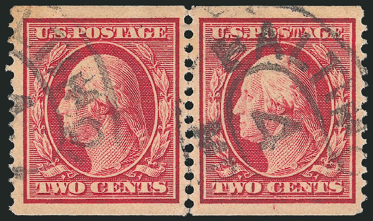 Value of US Stamps Scott Catalogue #353 - 1909 2c Washington Coil. Robert Siegel Auction Galleries, Mar 2013, Sale 1040, Lot 1722