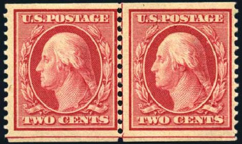 US Stamps Value Scott Catalogue #353 - 2c 1909 Washington Coil. Harmer-Schau Auction Galleries, Feb 2010, Sale 84, Lot 1543