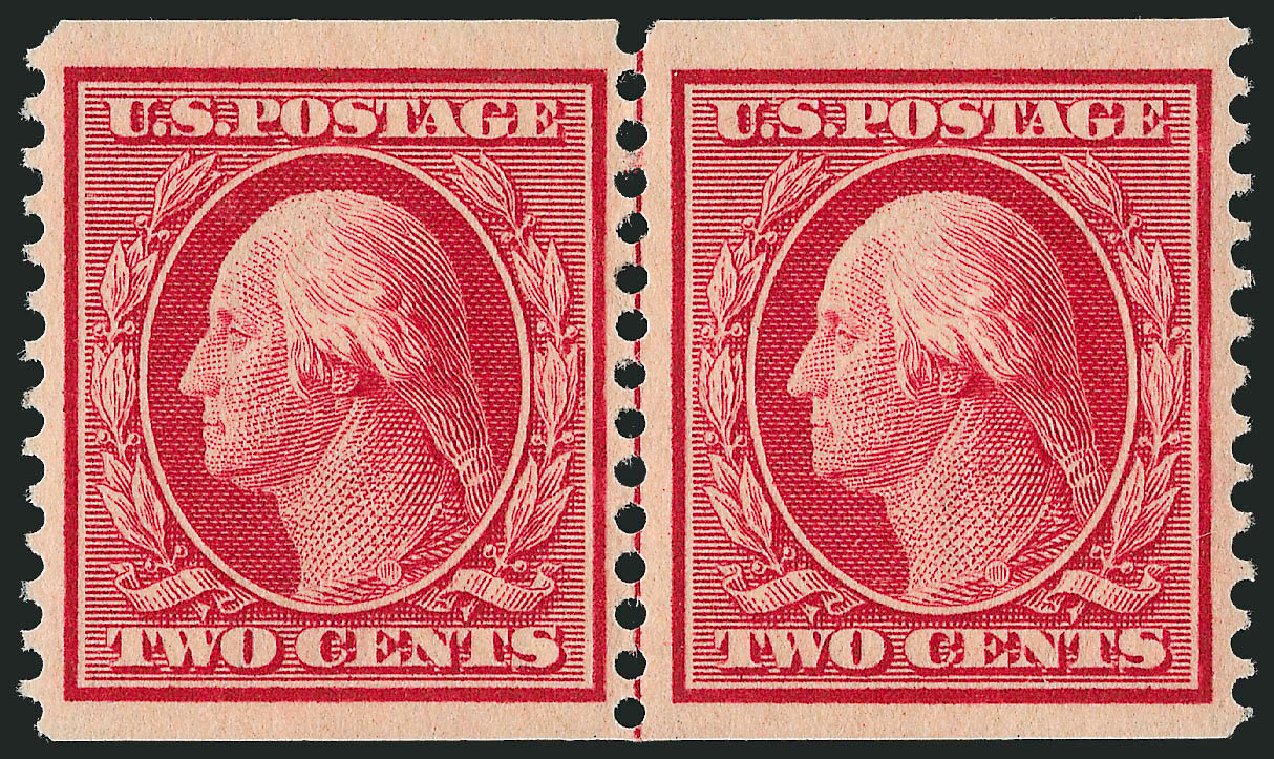 Prices of US Stamp Scott 353 - 1909 2c Washington Coil. Robert Siegel Auction Galleries, Oct 2011, Sale 1013, Lot 366