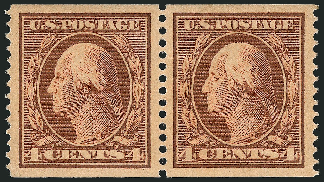 Cost of US Stamp Scott 354: 4c 1909 Washington Coil. Robert Siegel Auction Galleries, Nov 2012, Sale 1034, Lot 338