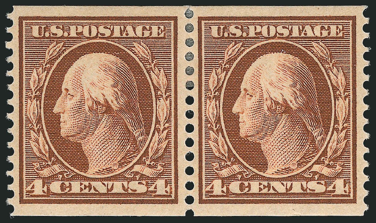 Cost of US Stamp Scott Cat. #354: 4c 1909 Washington Coil. Robert Siegel Auction Galleries, Mar 2012, Sale 1021, Lot 491
