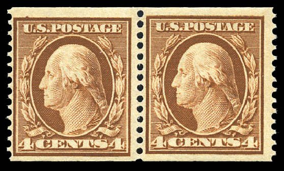 US Stamp Prices Scott Cat. #354 - 4c 1909 Washington Coil. Matthew Bennett International, Mar 2011, Sale 337, Lot 2832