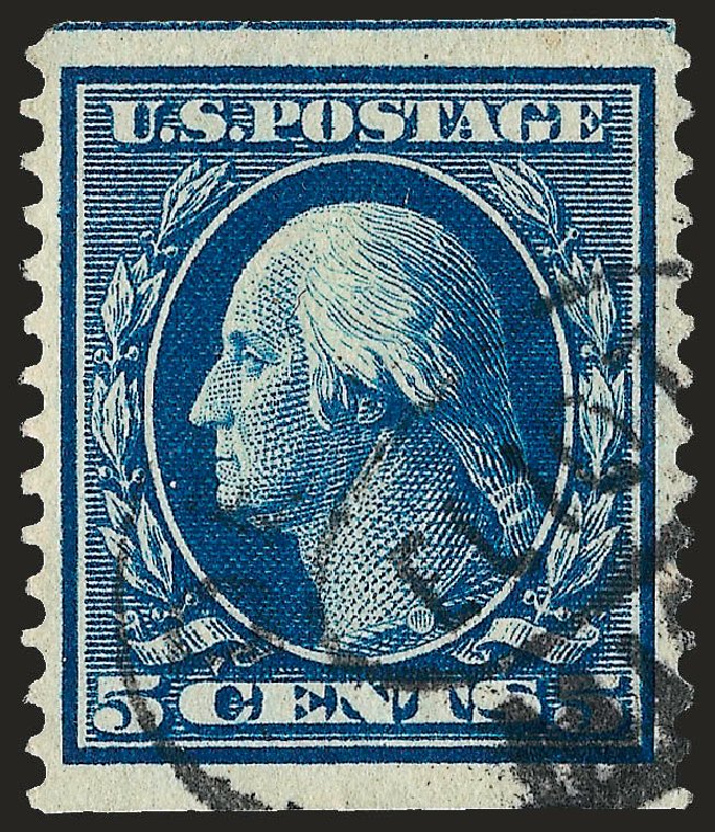 US Stamps Price Scott Cat. #355: 1909 5c Washington Coil. Robert Siegel Auction Galleries, Sep 2008, Sale 962, Lot 2669