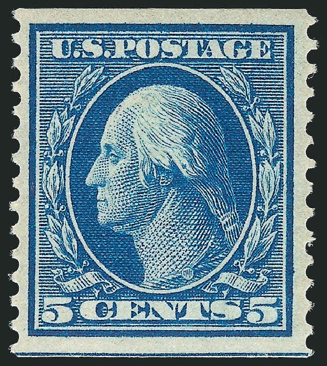 Costs of US Stamps Scott #355 - 1909 5c Washington Coil. Robert Siegel Auction Galleries, May 2013, Sale 1044, Lot 251