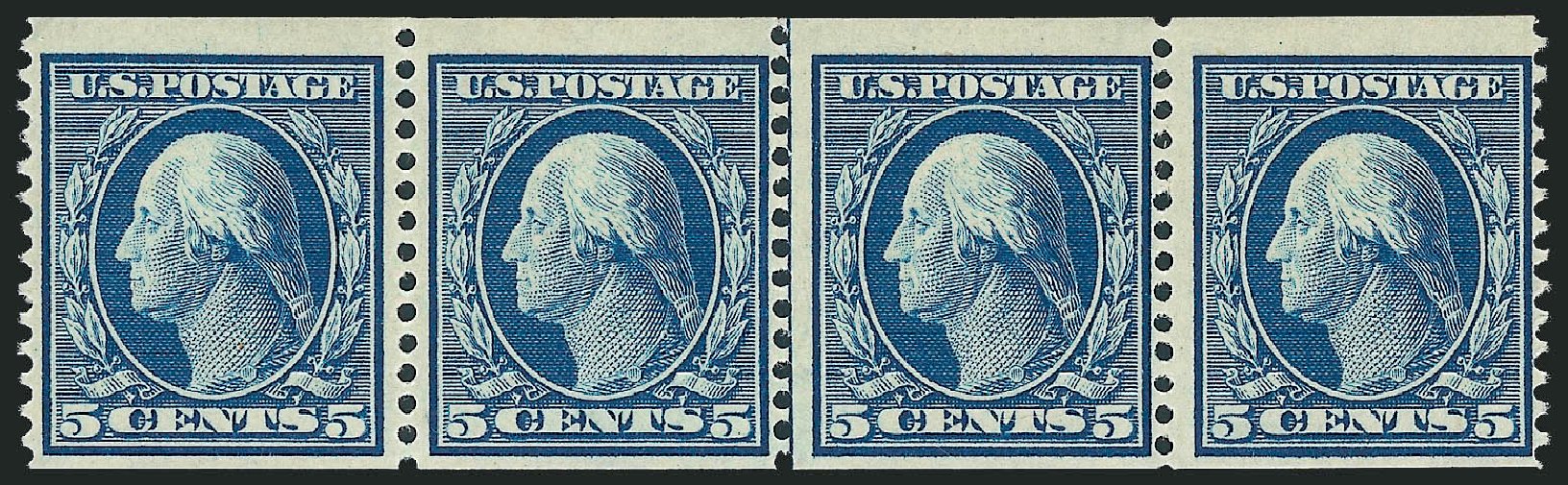 Prices of US Stamp Scott Cat. 355: 5c 1909 Washington Coil. Robert Siegel Auction Galleries, Oct 2010, Sale 997, Lot 5905