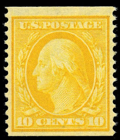 Cost of US Stamps Scott Cat. #356: 10c 1909 Washington Coil. Matthew Bennett International, Mar 2012, Sale 344, Lot 4517