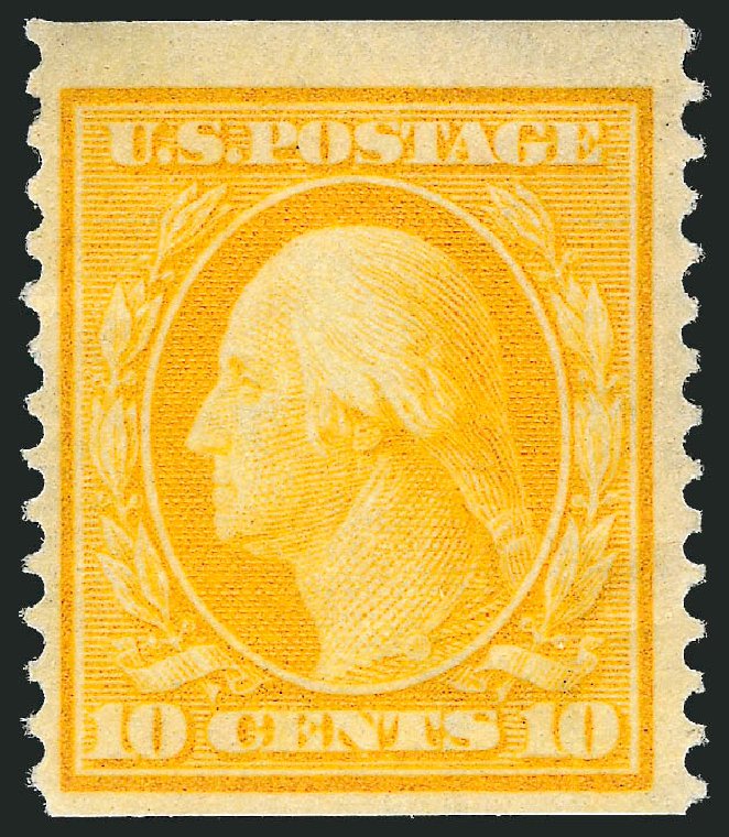 Costs of US Stamps Scott Catalogue # 356: 10c 1909 Washington Coil. Robert Siegel Auction Galleries, Mar 2014, Sale 1067, Lot 1437