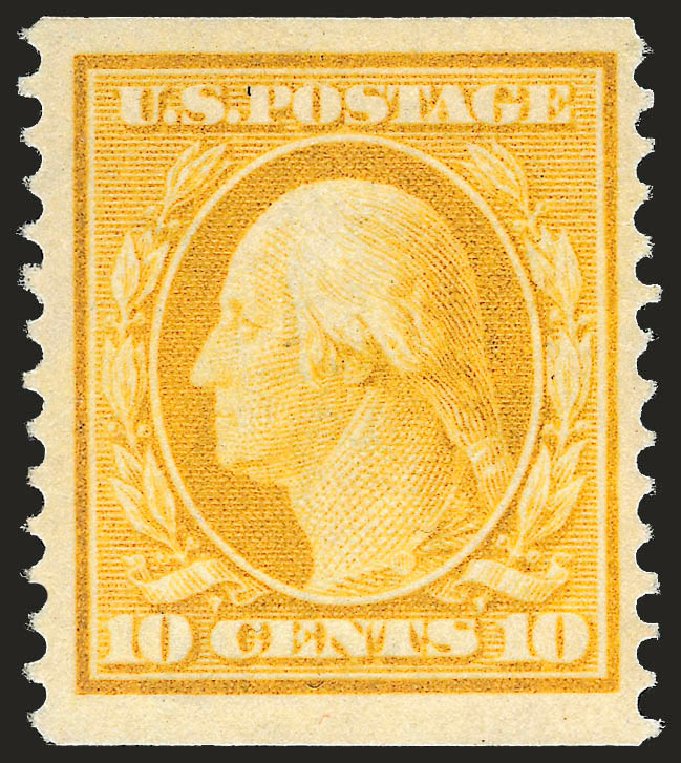 US Stamp Prices Scott Cat. # 356: 10c 1909 Washington Coil. Robert Siegel Auction Galleries, Apr 2009, Sale 972, Lot 3298
