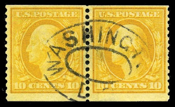 Value of US Stamp Scott #356 - 1909 10c Washington Coil. Matthew Bennett International, Feb 2012, Sale 340, Lot 419