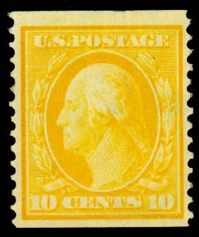 Prices of US Stamps Scott Catalogue #356: 1909 10c Washington Coil. Daniel Kelleher Auctions, Dec 2013, Sale 640, Lot 329