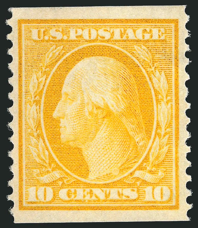 US Stamp Price Scott Cat. #356 - 10c 1909 Washington Coil. Robert Siegel Auction Galleries, Oct 2011, Sale 1014, Lot 1799