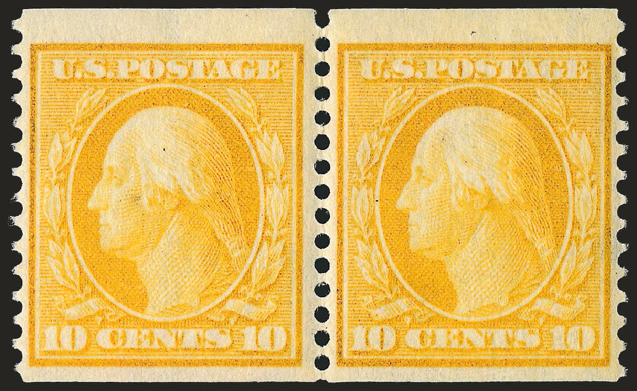 Price of US Stamps Scott Cat. 356: 1909 10c Washington Coil. Robert Siegel Auction Galleries, Jun 2009, Sale 973, Lot 190