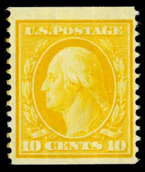 Prices of US Stamps Scott #356 - 10c 1909 Washington Coil. Daniel Kelleher Auctions, Sep 2013, Sale 639, Lot 1131