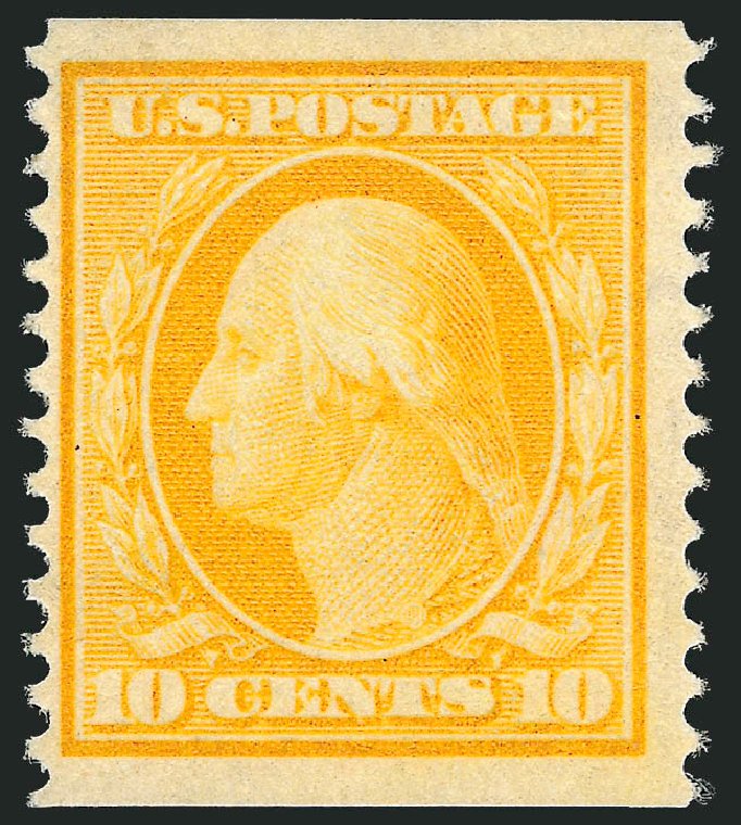 US Stamp Value Scott Catalogue # 356: 10c 1909 Washington Coil. Robert Siegel Auction Galleries, Dec 2012, Sale 1037, Lot 2001